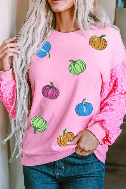 *Sequin Pumpkin Top*