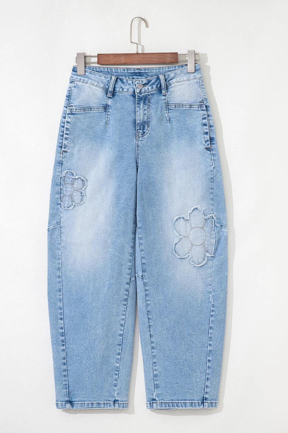 Flower Market Barrel Jeans