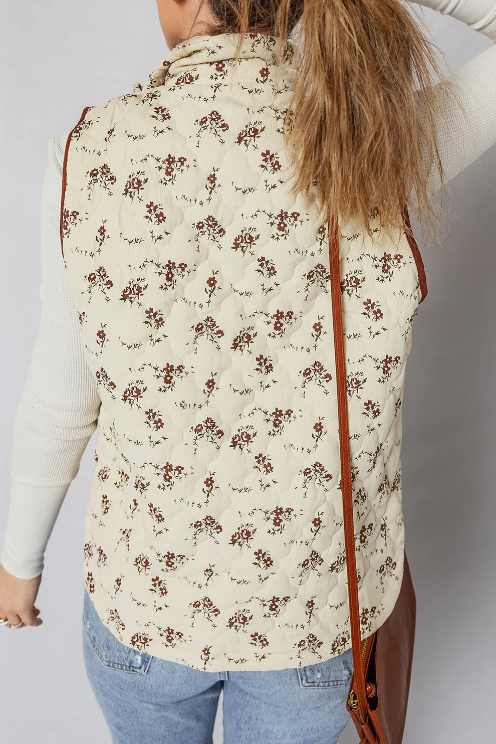 *Floral Quilted Vest*