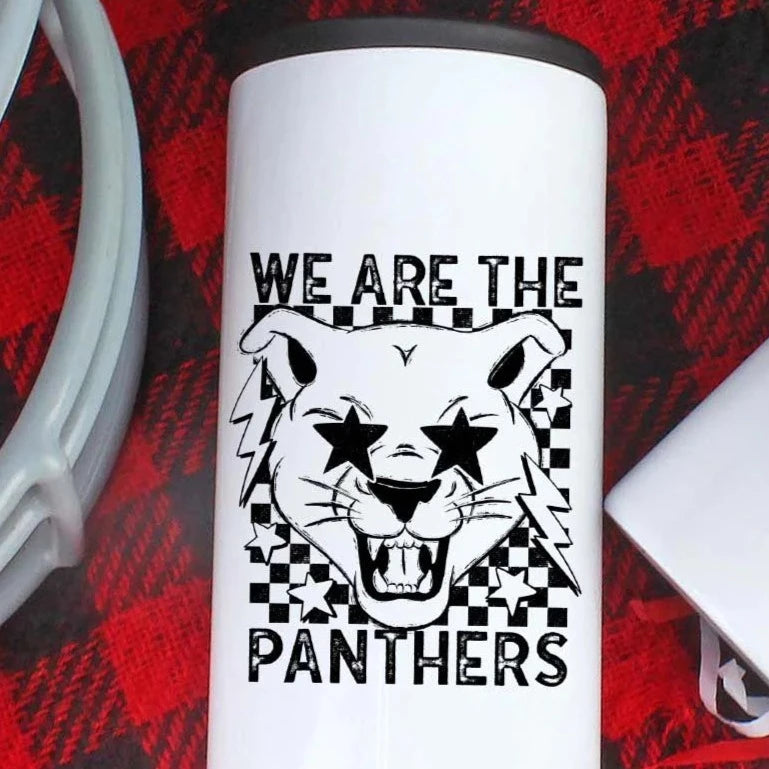 We Are The Panthers Stainless Steel Slim Can Hugger