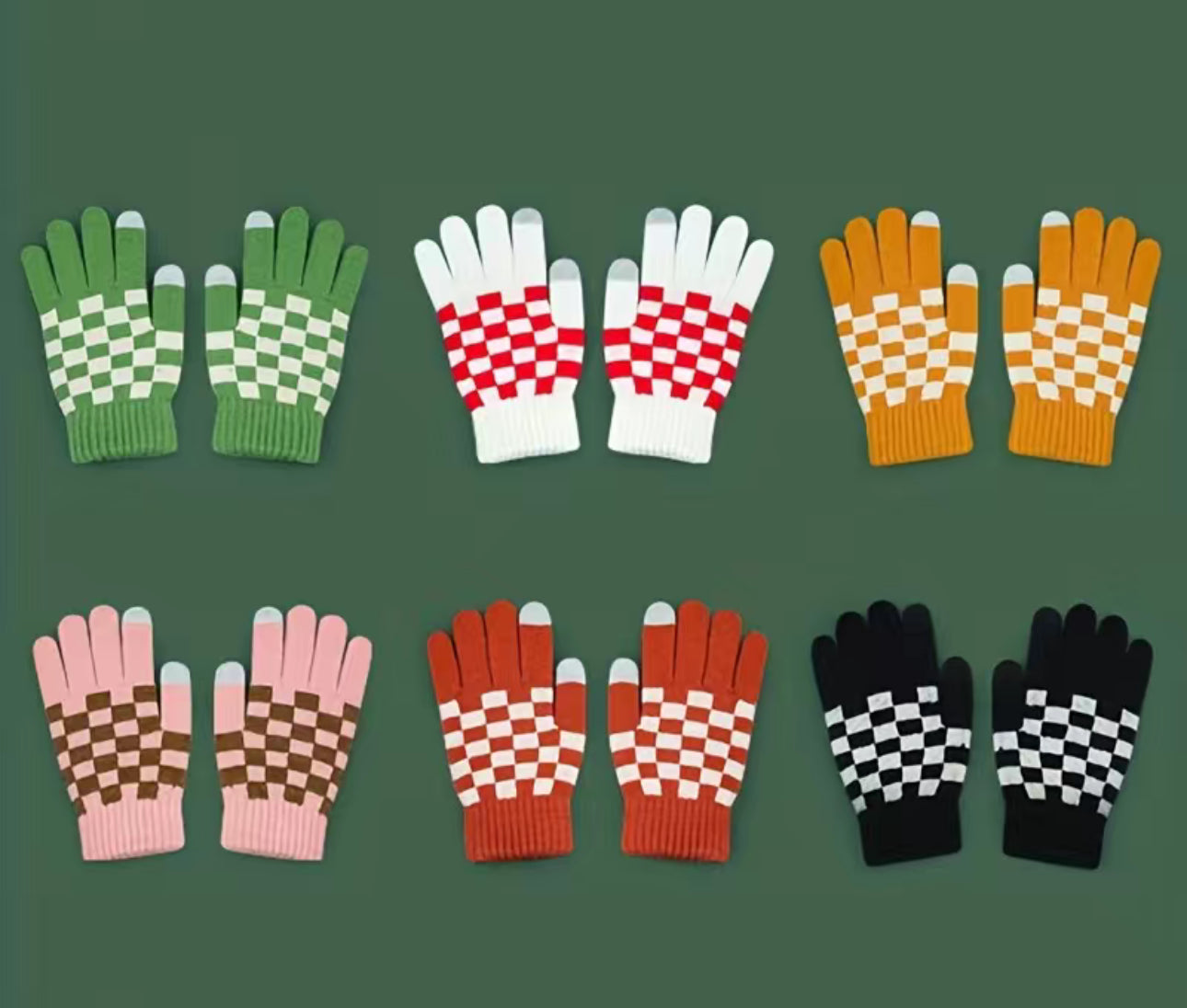 Checkered Gloves