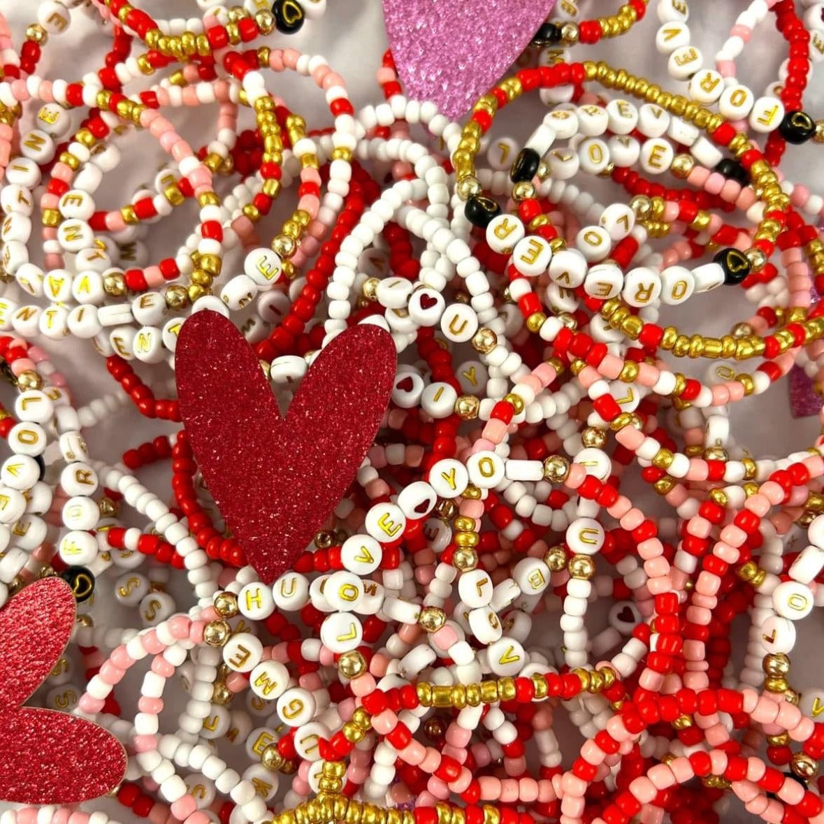 Lots of Love Beaded Bracelets