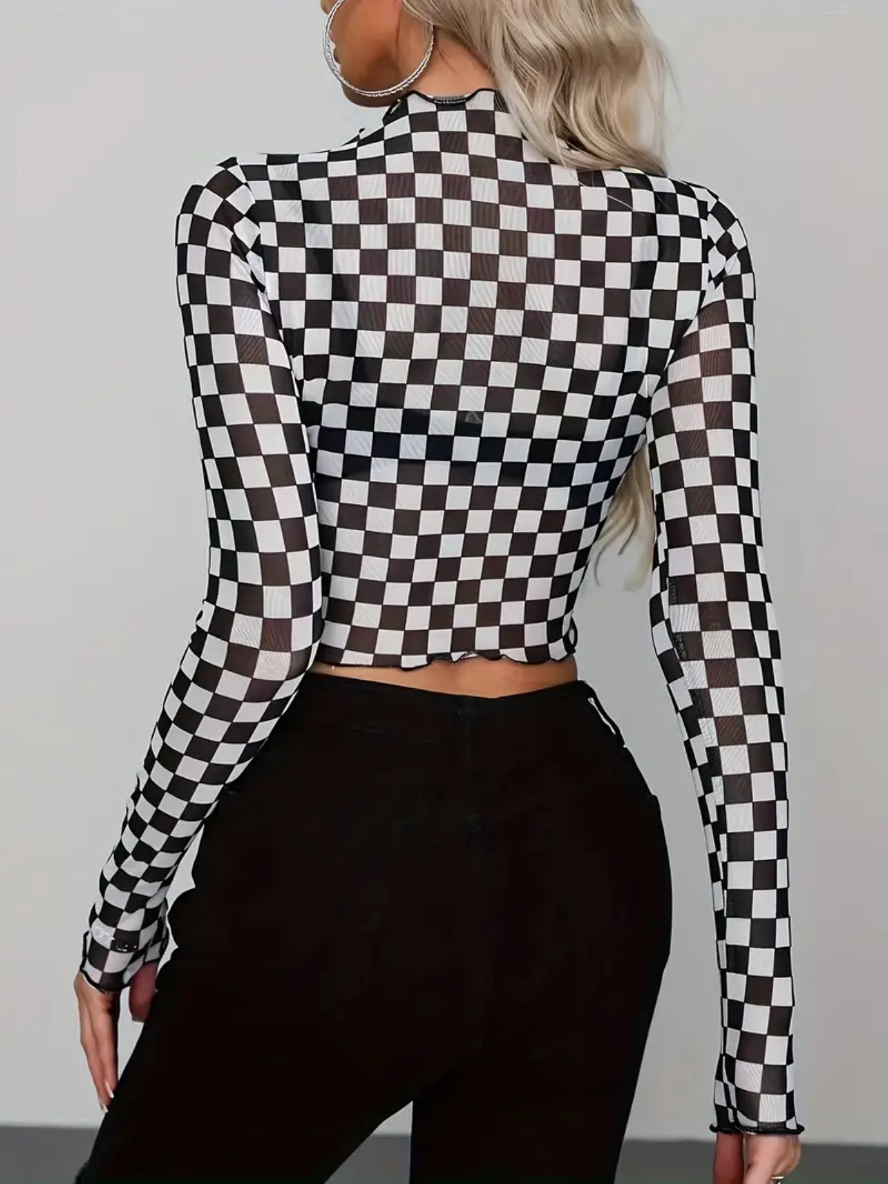 Checked Mesh Top