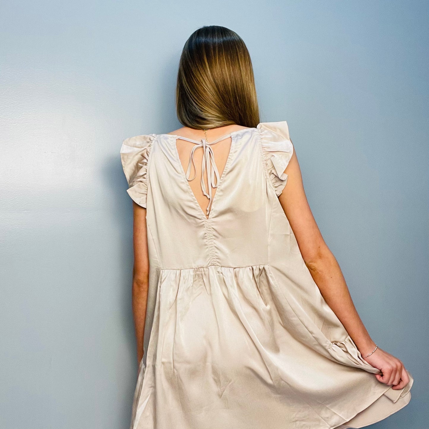 Showing Out Satin Dress