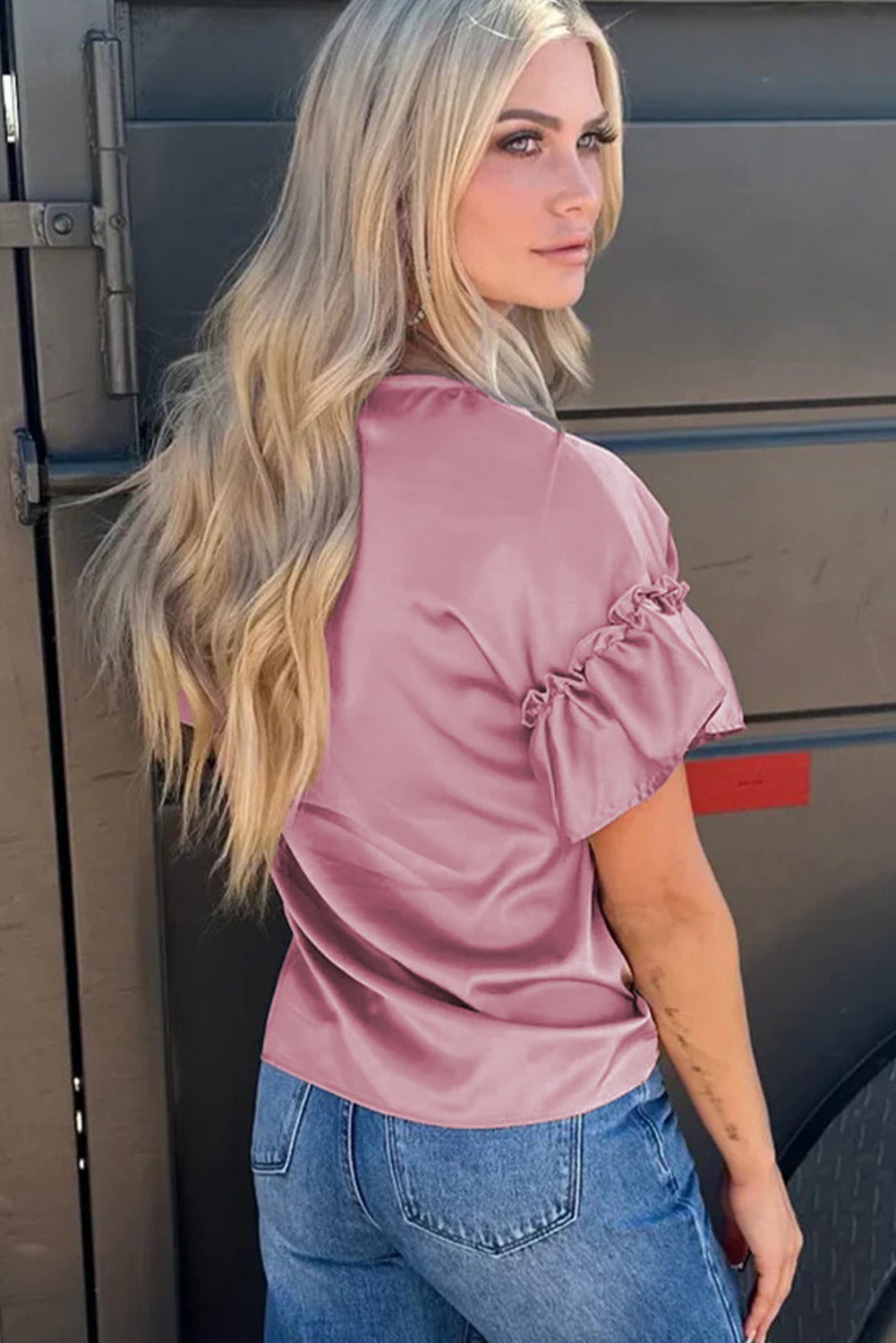 Satin Bloom Top