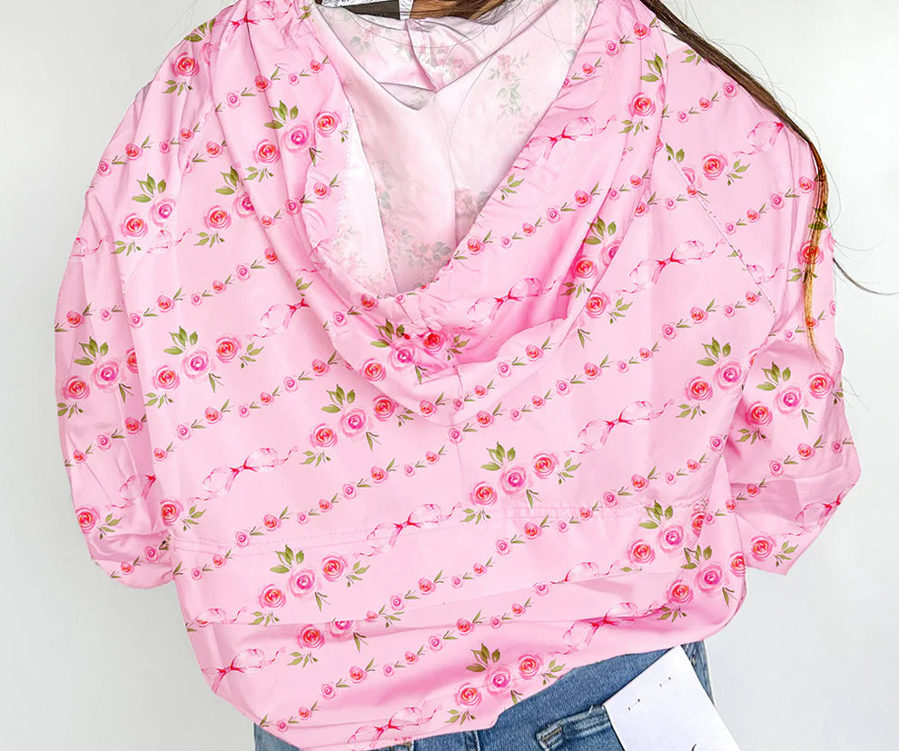 *Pink Floral Hoodie*