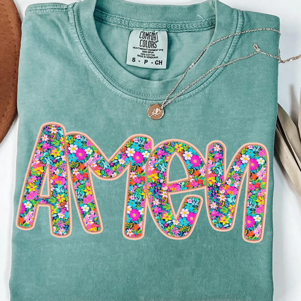 *Floral Amen Tee*