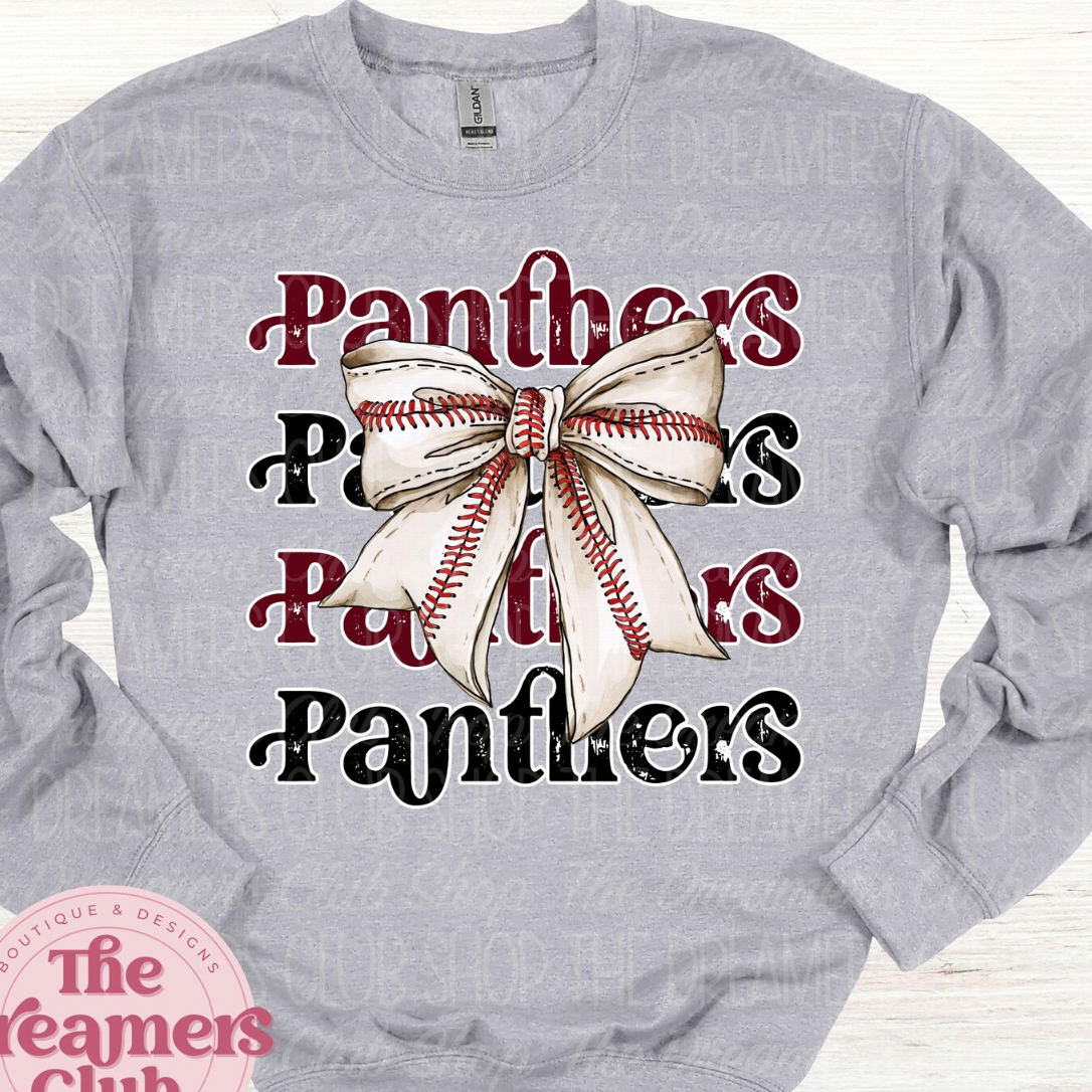 *Panthers Baseball Bow*