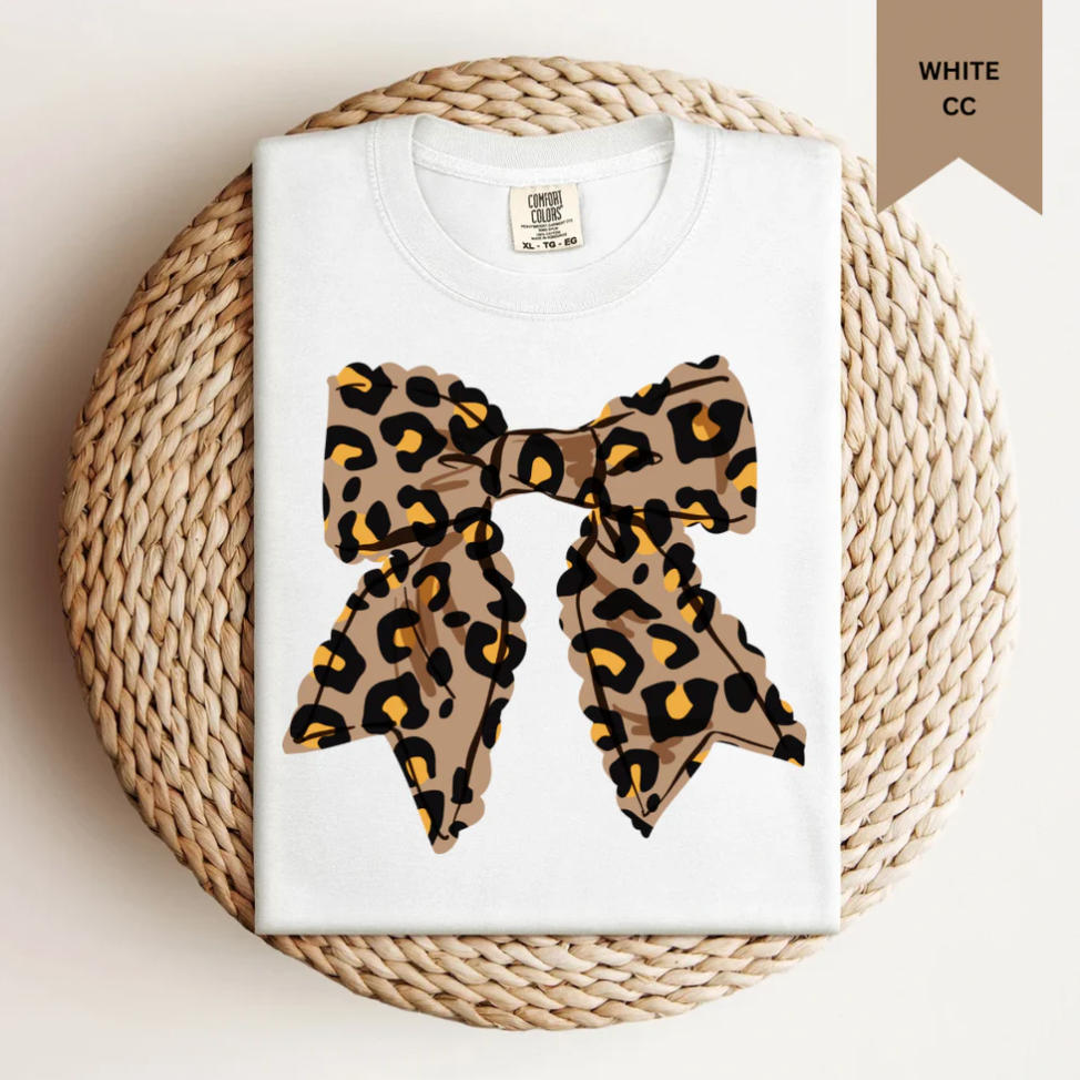 *Leopard Bow Tee*
