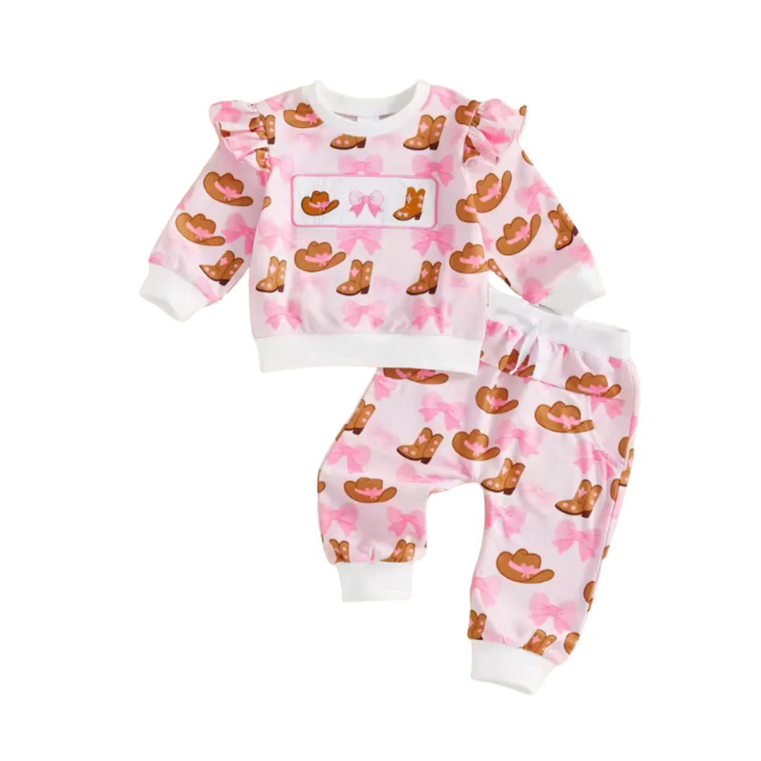 *Pink Boots & Bows Set*