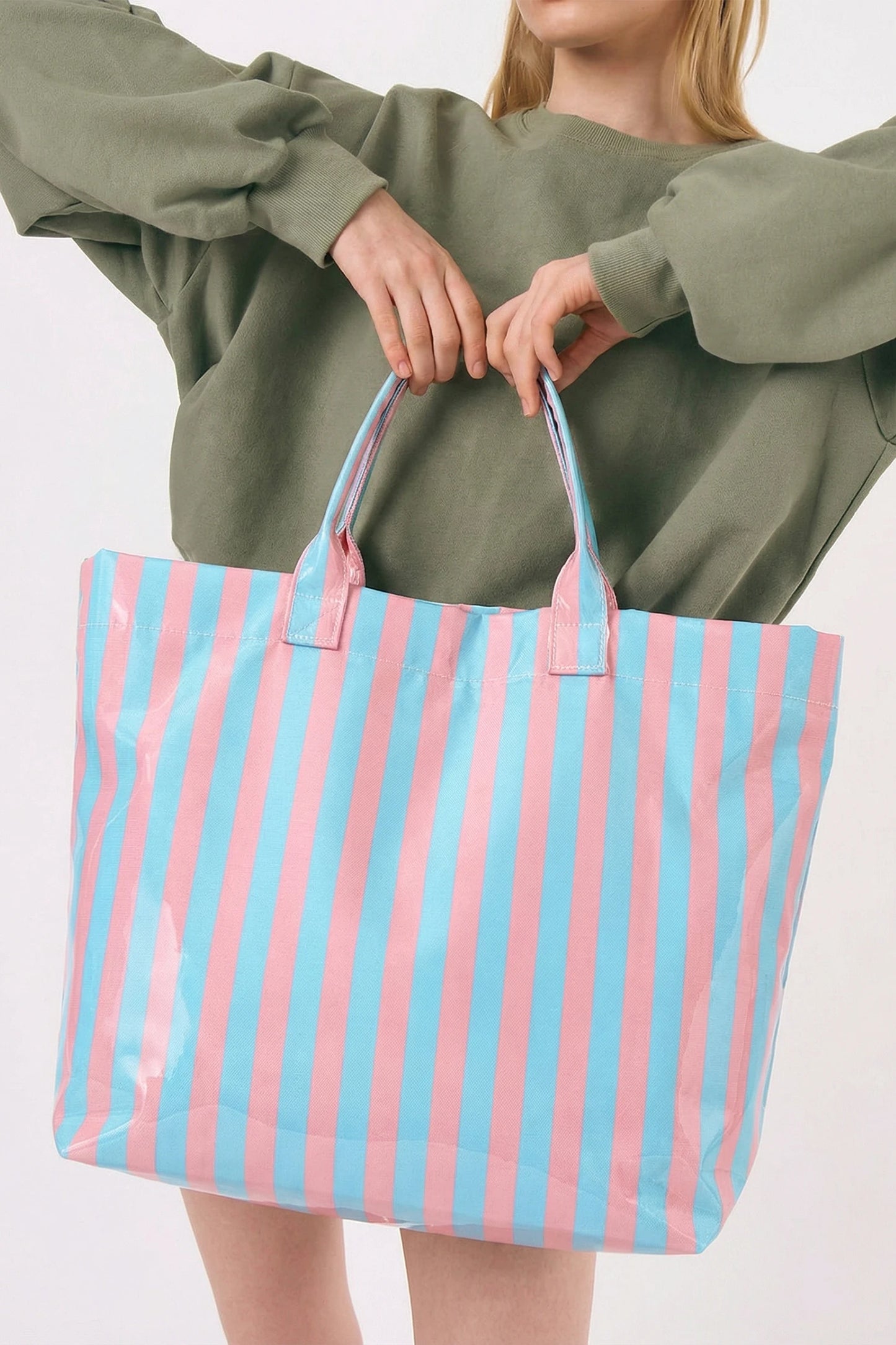 Striped Tote Bag