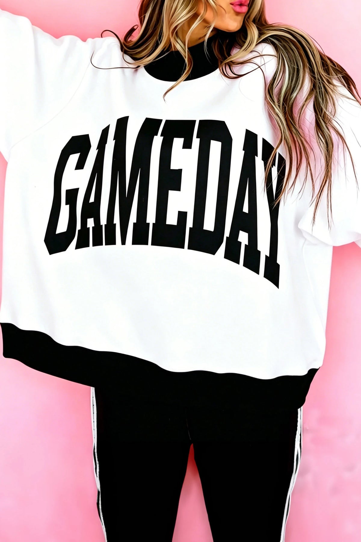 *Reversible Game Day Mock Neck*