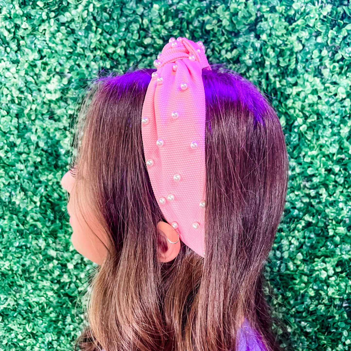 Perfectly Pearled Knotted Headband