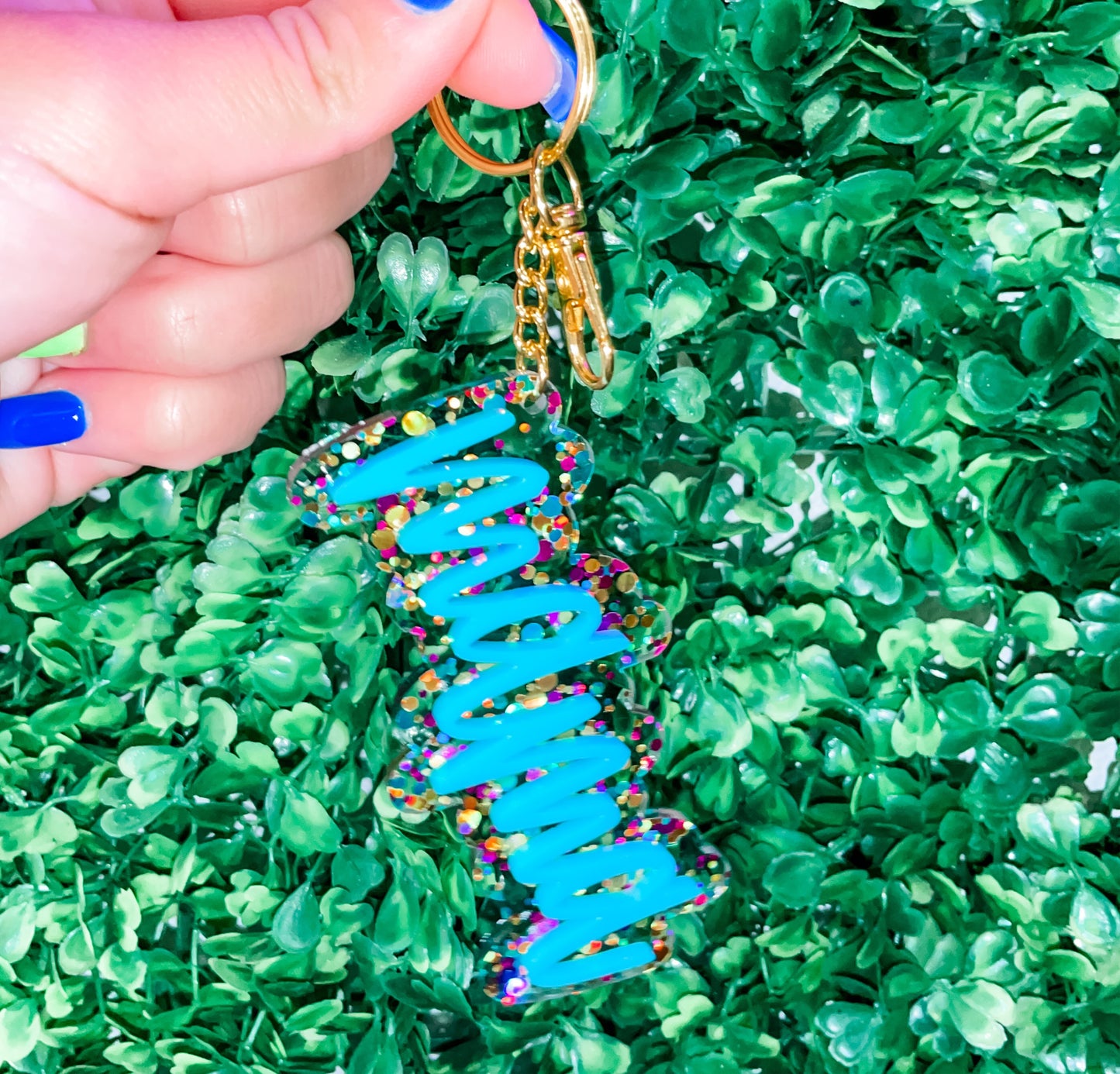 Mama Glitter Keychains