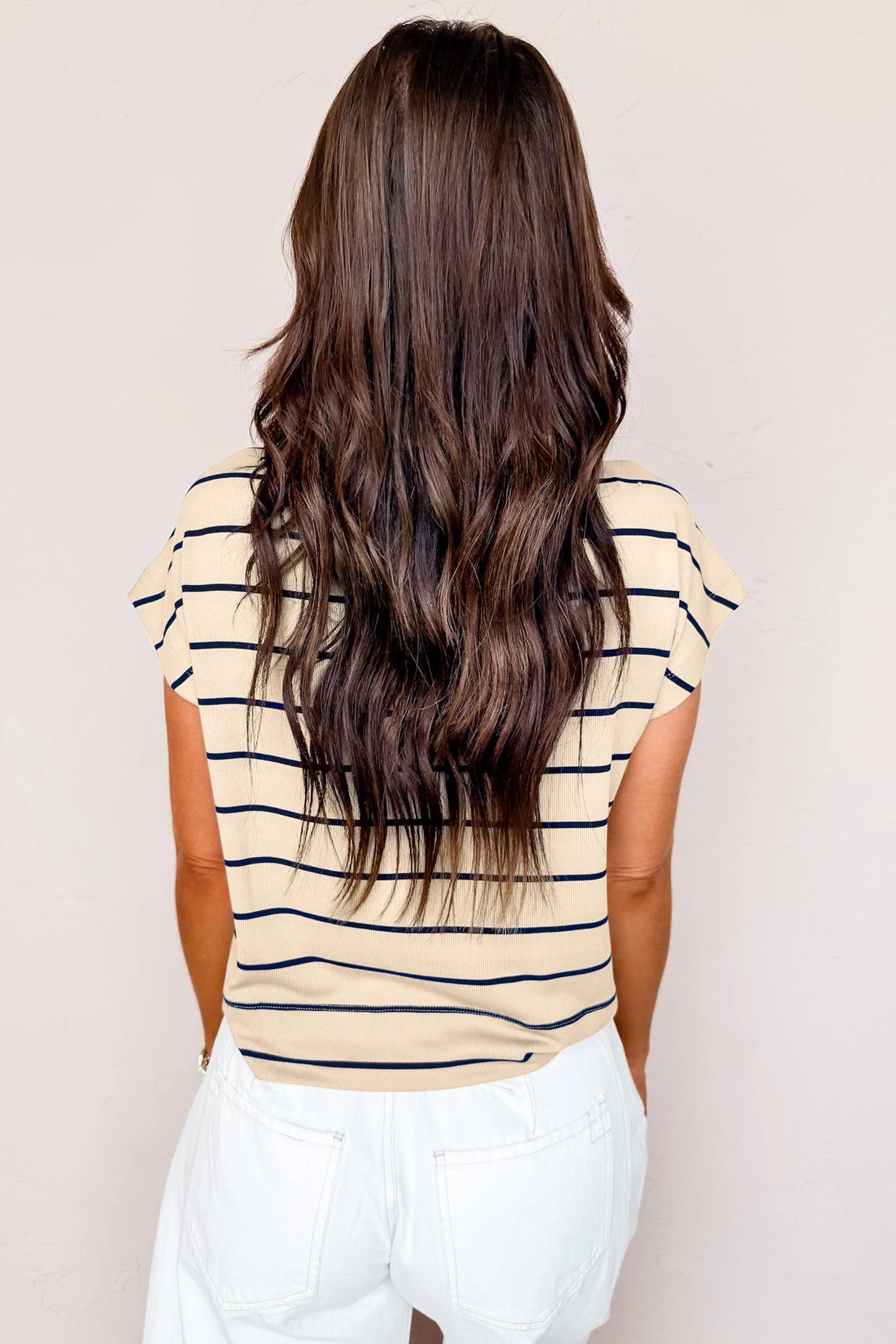 *Beige & Black Mock Neck*