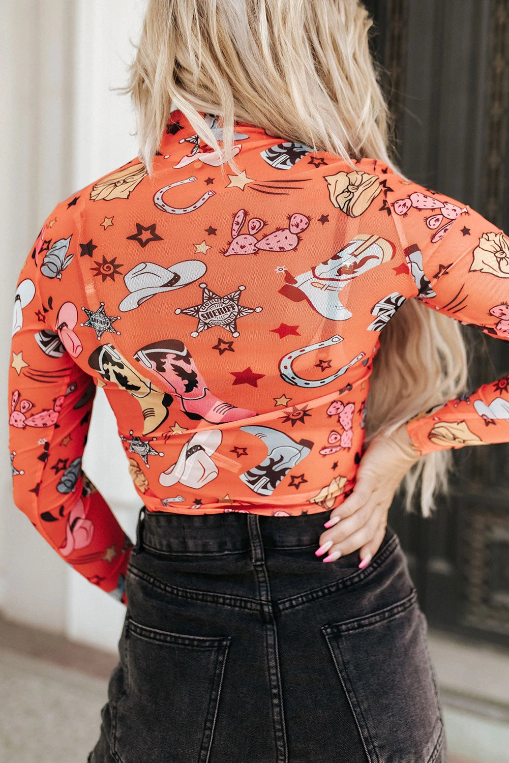 *Western Mesh Top*