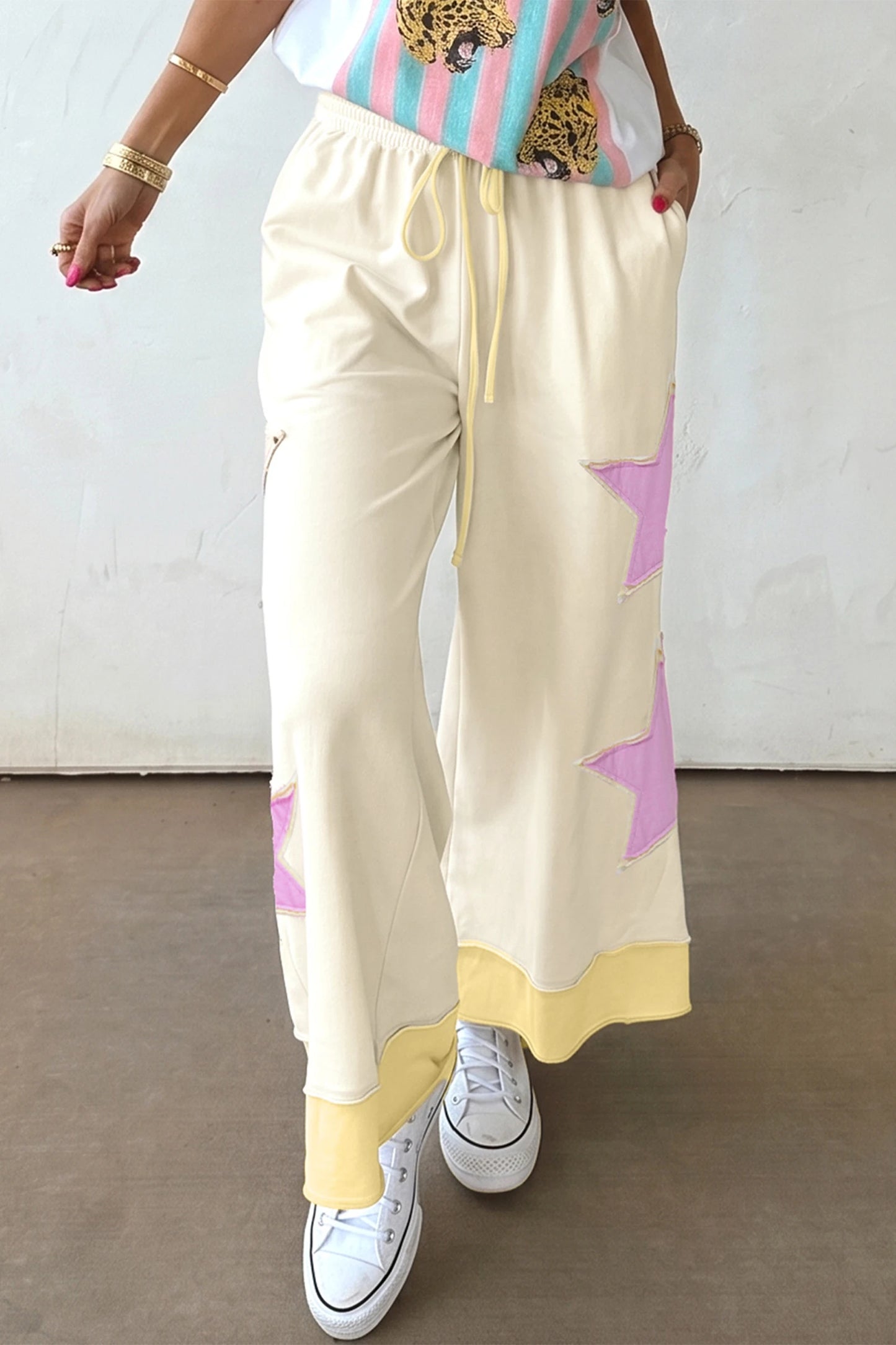* Summer Star Patchwork Pants*