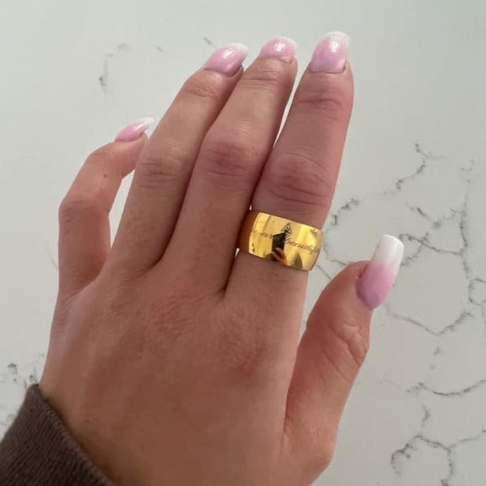 You Are Beautiful Ring