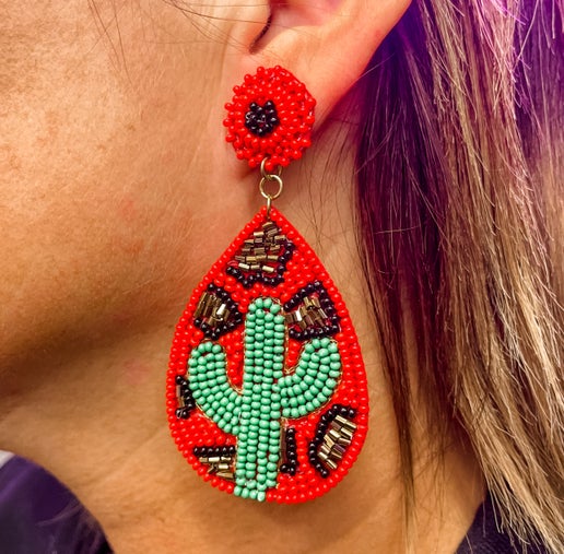 Fiesta Cactus Earrings