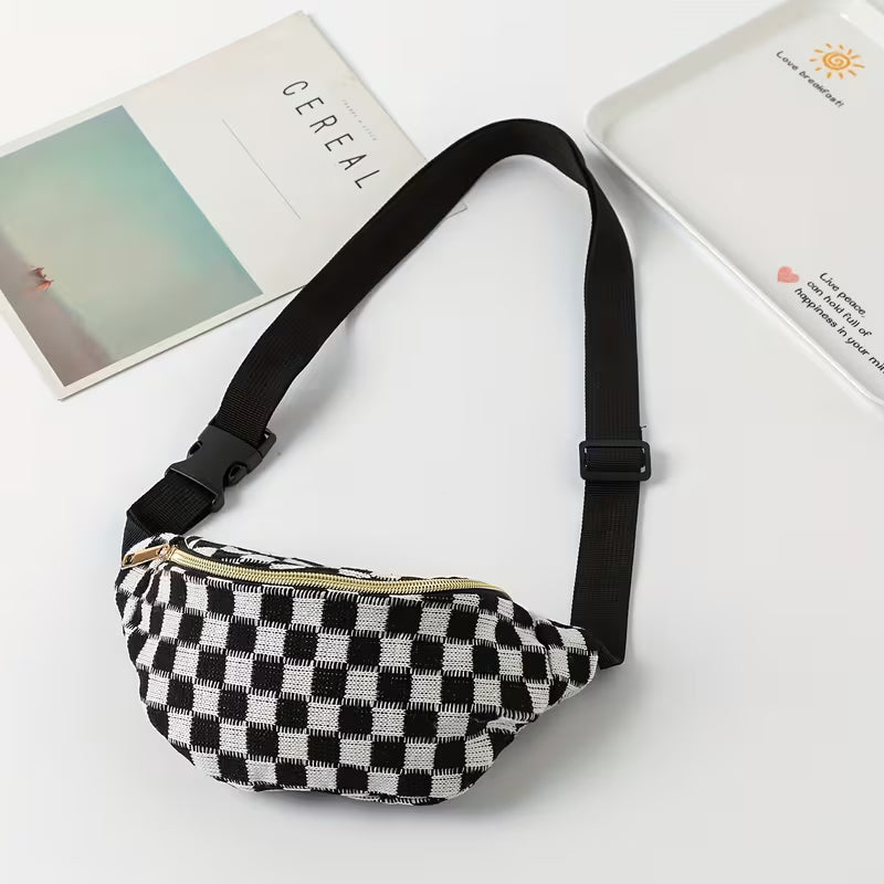 Checkered Belt Bag
