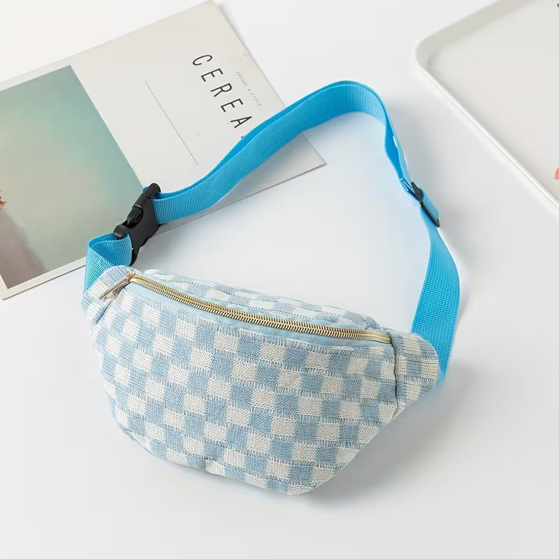 Checkered Belt Bag
