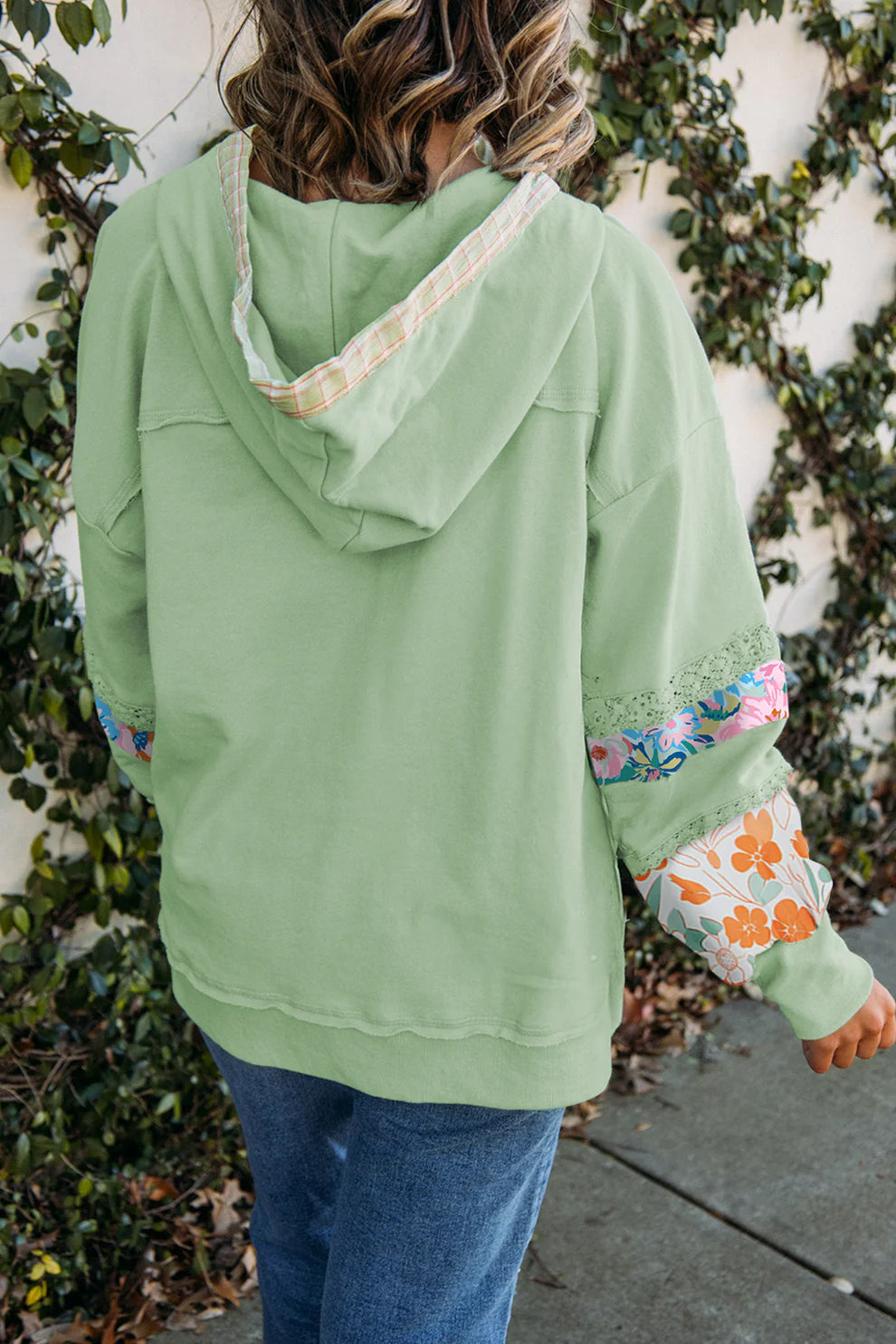 *Lace Floral Pullover*