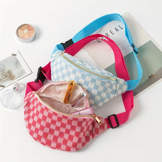 Checkered Belt Bag