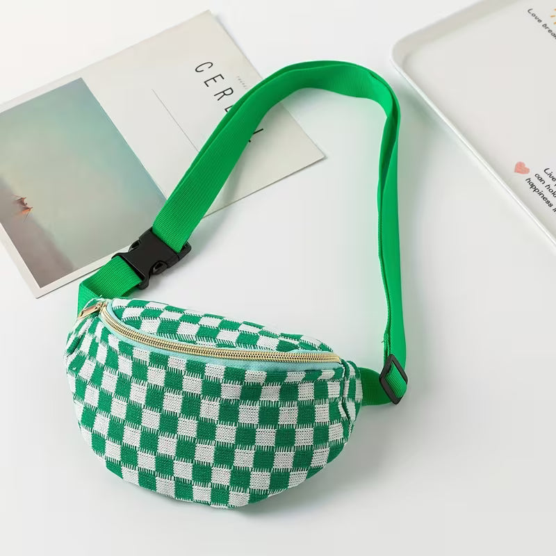 Checkered Belt Bag