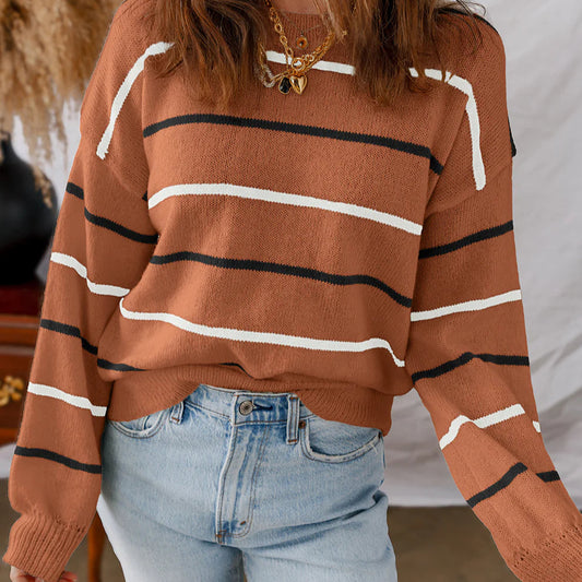*Brown Stripe Sweater*