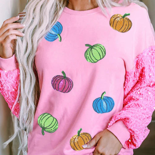 *Sequin Pumpkin Top*