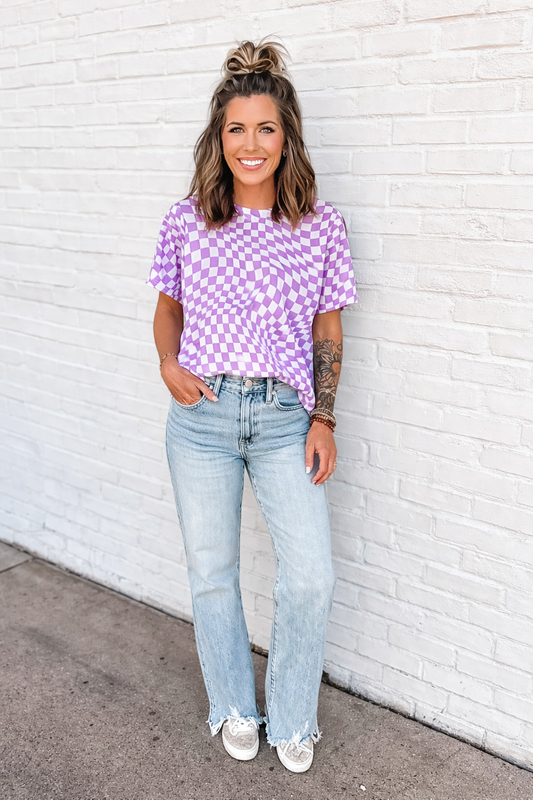 Lavender Twist Top