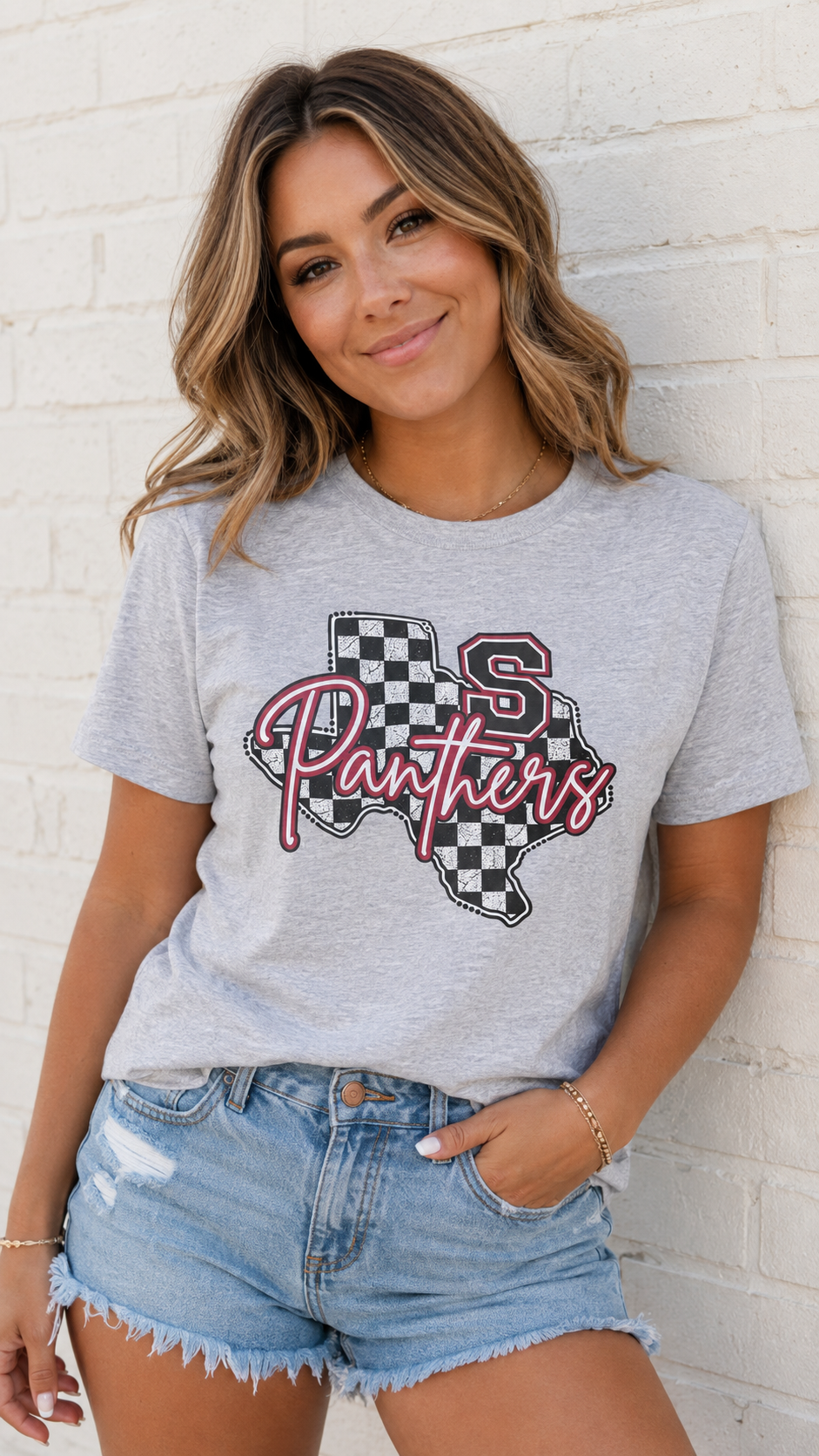 Hometown Checked Tee