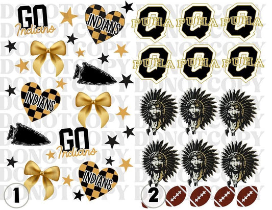 Quanah Gameday Temporary Tattoos