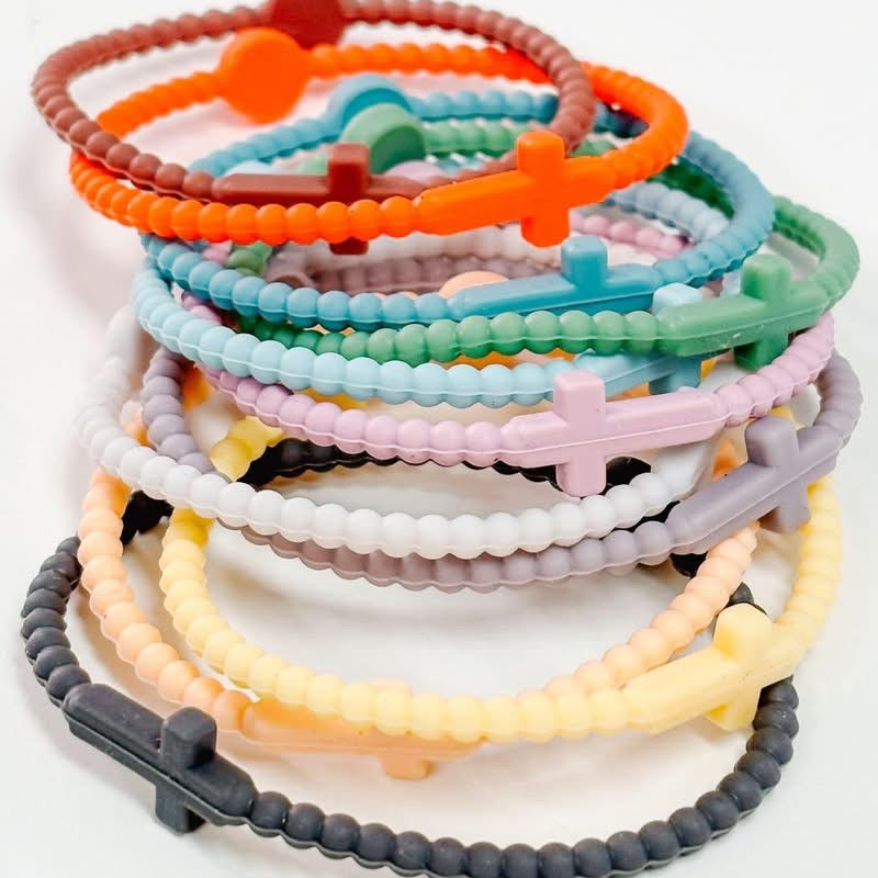 Silicone Cross bracelets