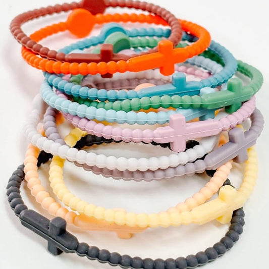 Silicone Cross bracelets