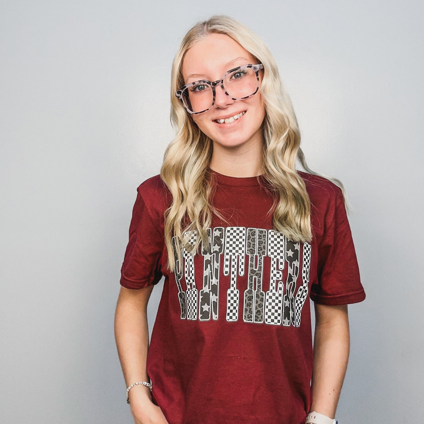 Stars & Checks Panthers Tee