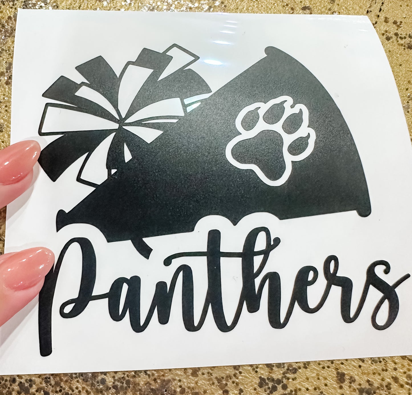 Panthers Cheer Sticker