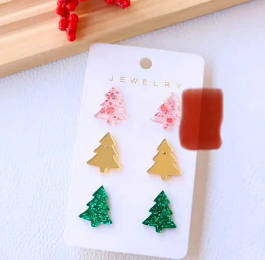 Christmas Tree Earring Trios