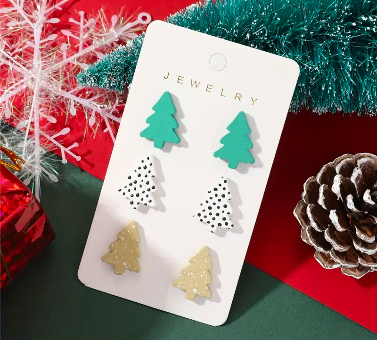 Christmas Tree Earring Trios