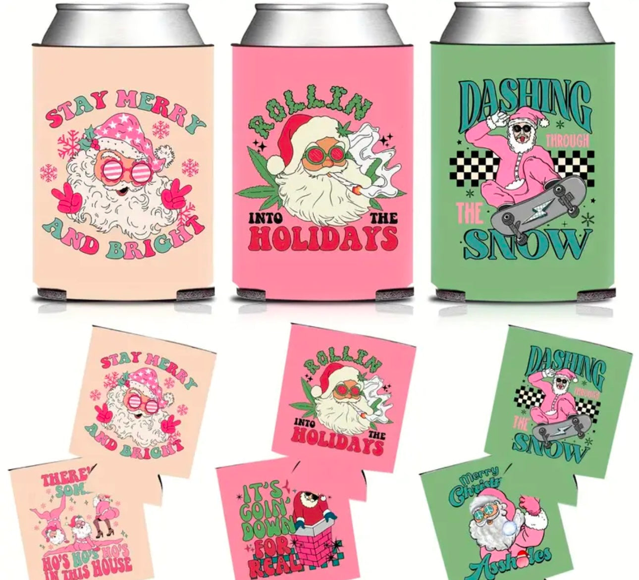 Naughty or Nice Koozies