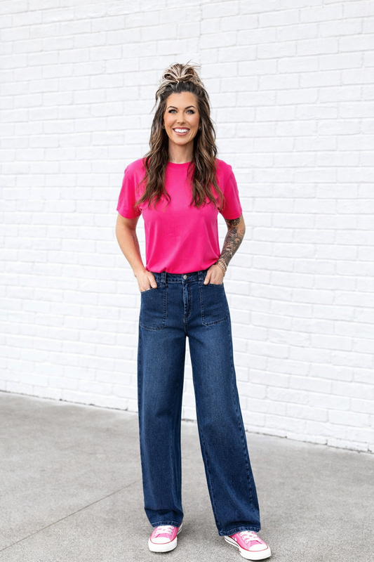 Daily Straight Leg Mid-Rise Jeans