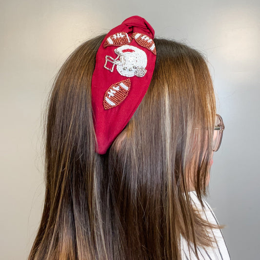 Football Beaded Headbands