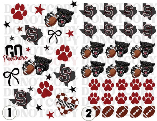 Panther Gameday Temporary Tattoos