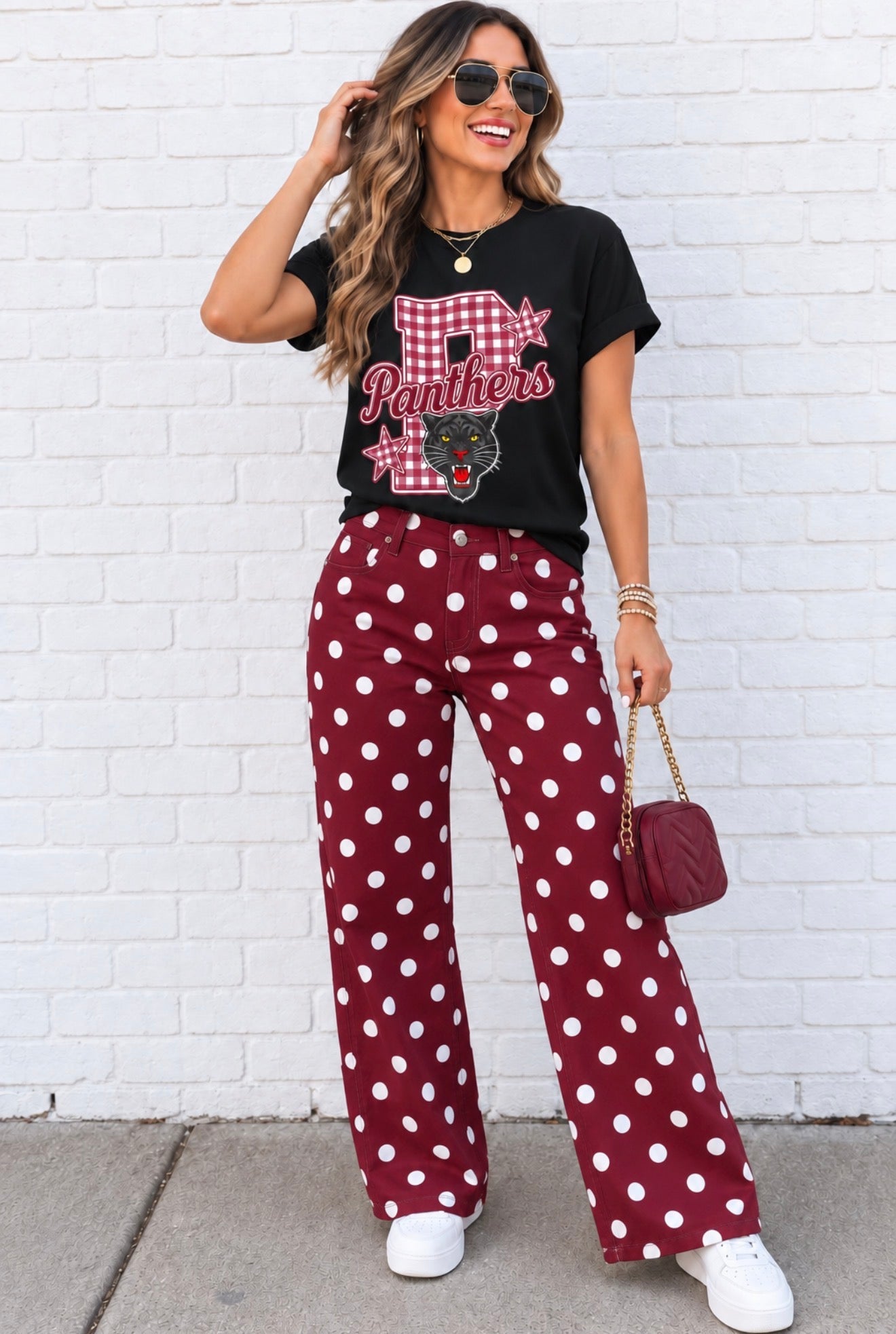Gingham P - Panthers Tee