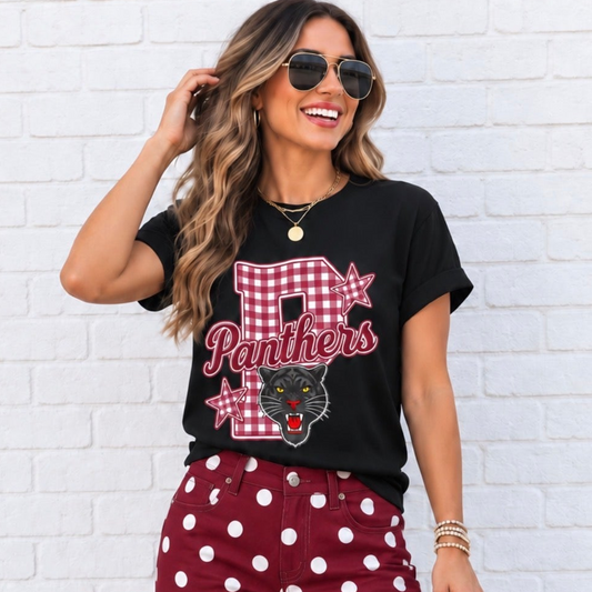 Gingham P - Panthers Tee