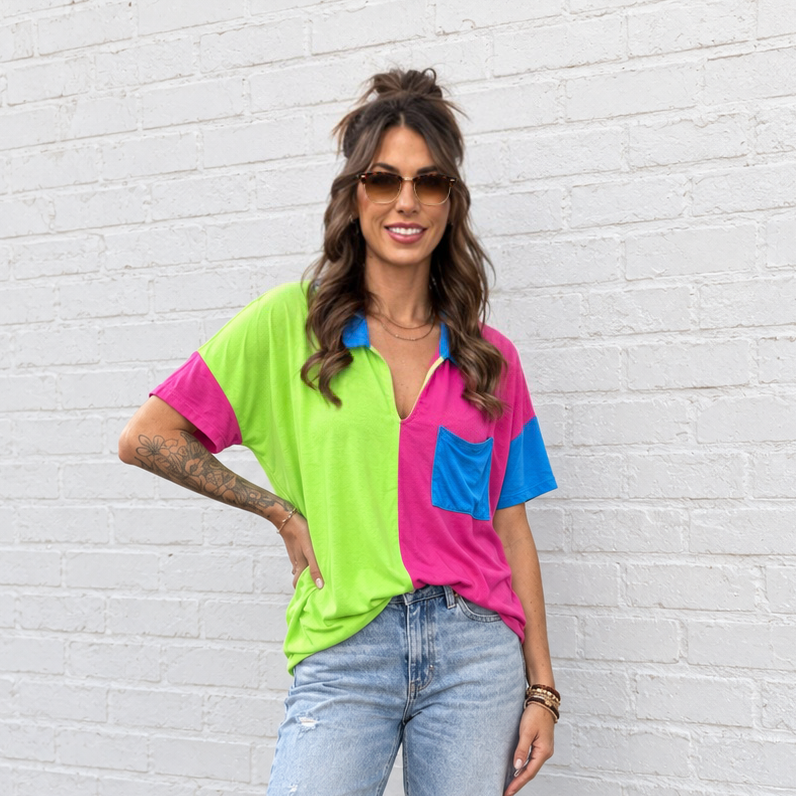 Bright Side Colorblock Top