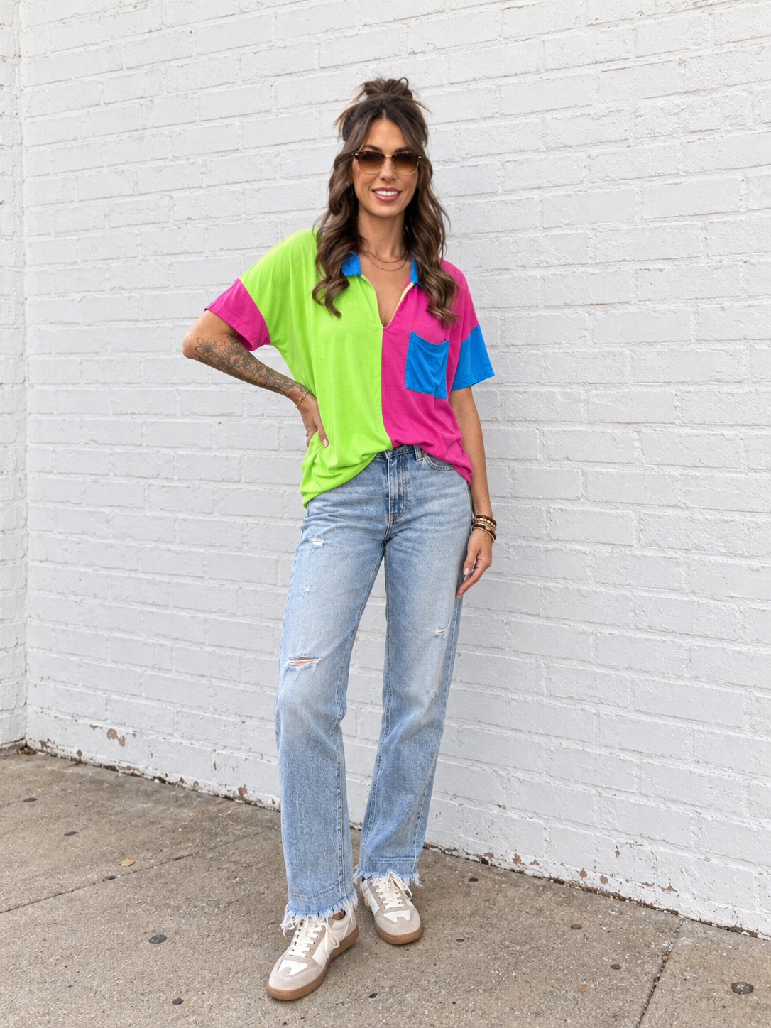 Bright Side Colorblock Top