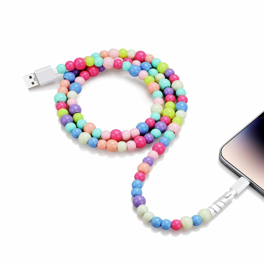 Beaded USB > Lightning Charger