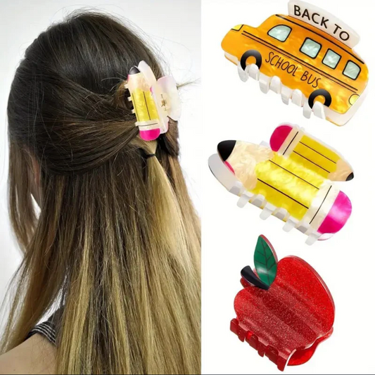 Back To School Hair Clips