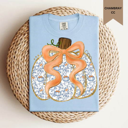 *Preppy Boho Pumpkin Tee*